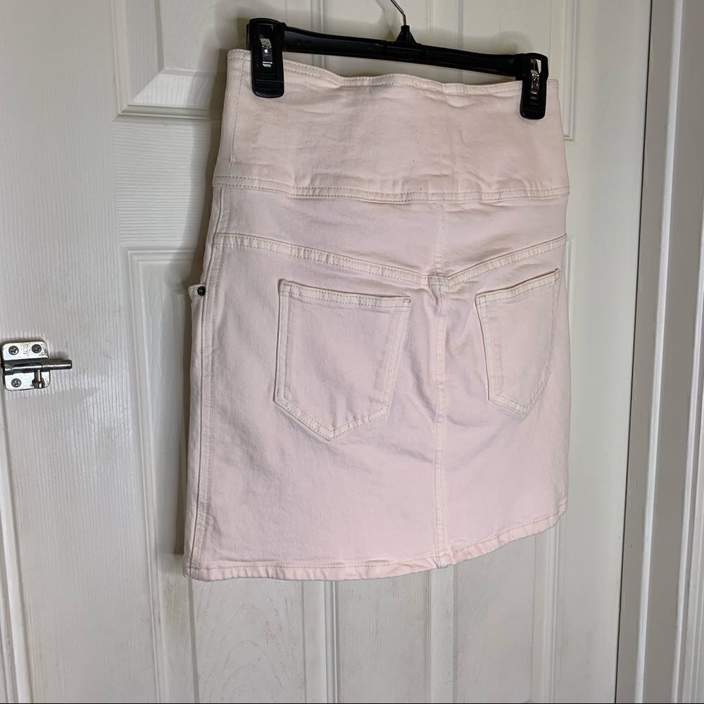 Rebecca Minkoff Callie Pink Denim Skirt Size XS - Picture 5 of 11